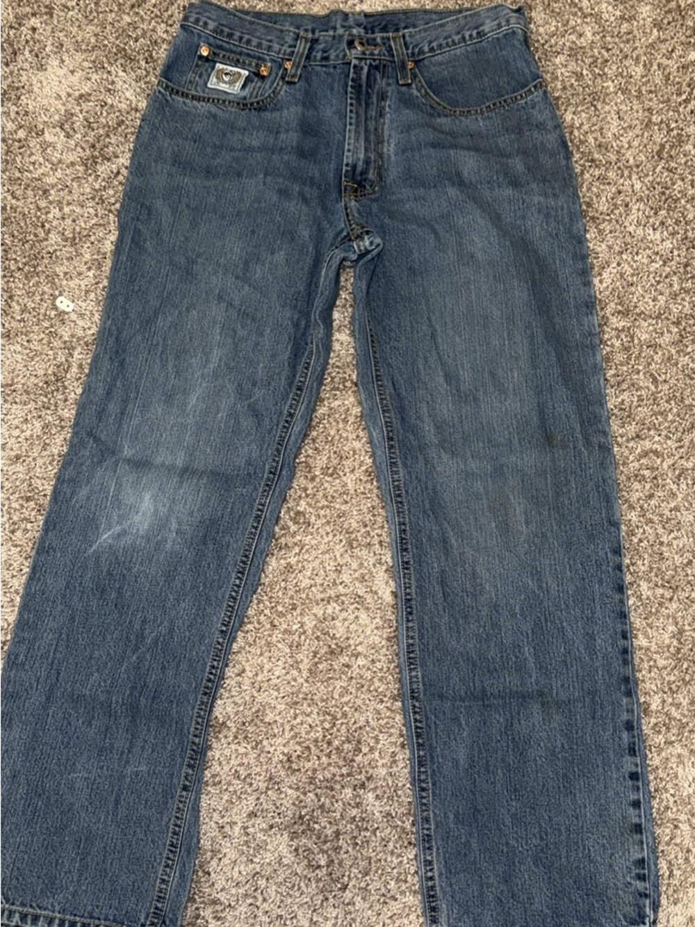 Cinch Men's Dark Blue Straight Jeans